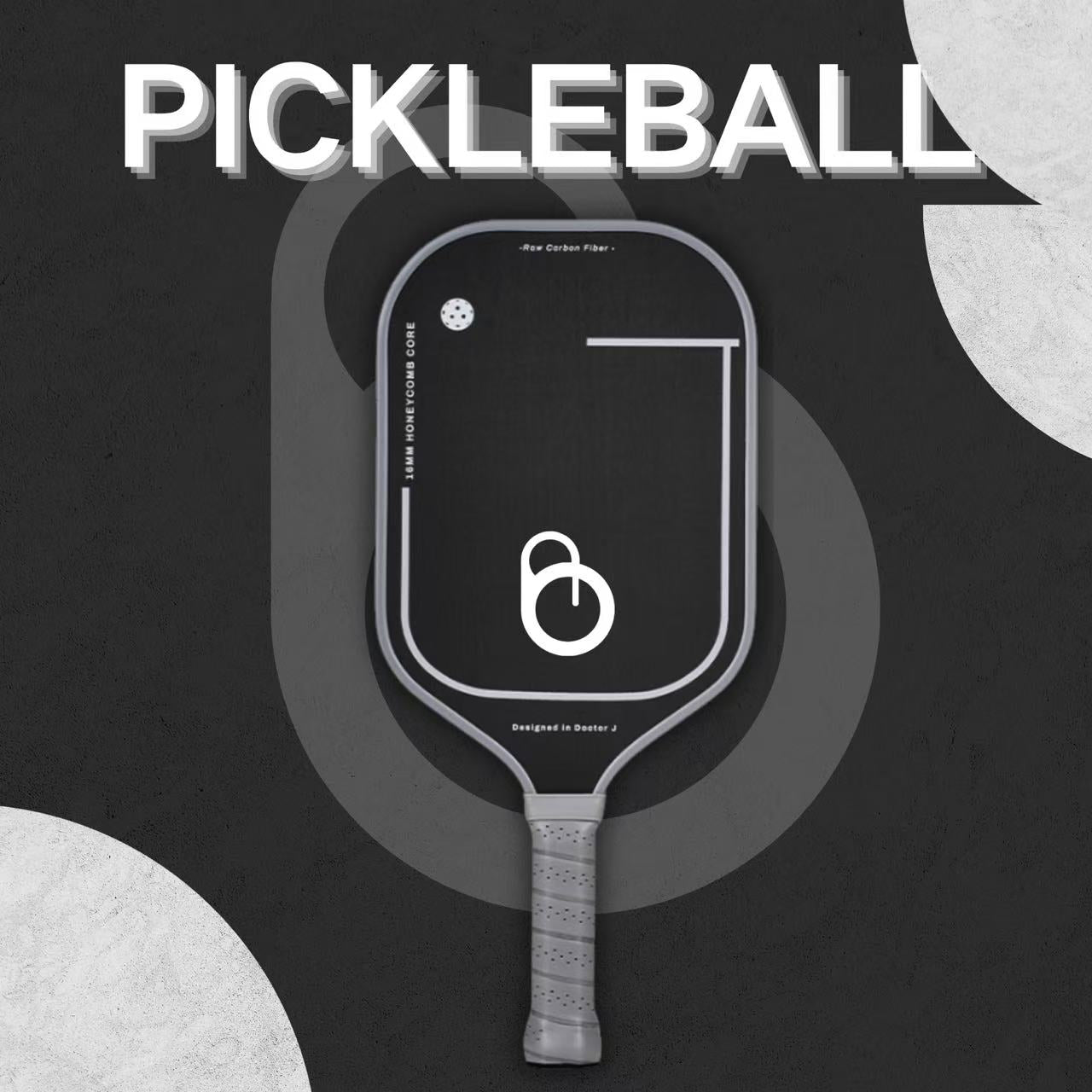 Carbon Fiber Teflon Pickleball Paddle Custom T700 16mm Competition