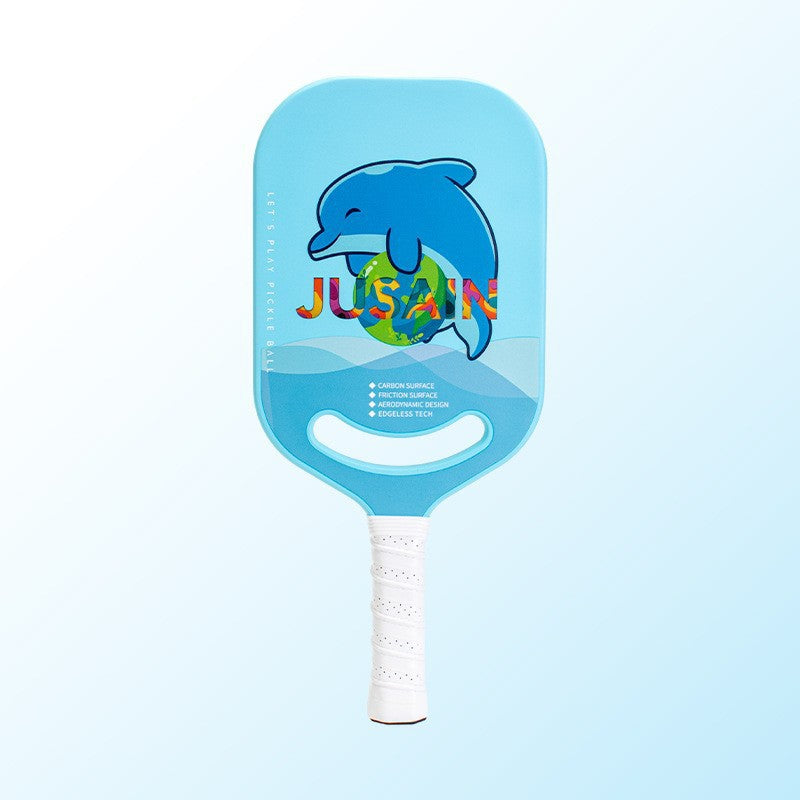 Jusain Cross-border pickleball racket carbon fiber integrated heat-pressed factory custom Pickleball Paddle