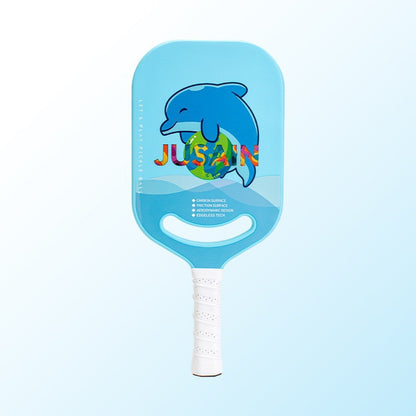 Jusain Cross-border pickleball racket carbon fiber integrated heat-pressed factory custom Pickleball Paddle