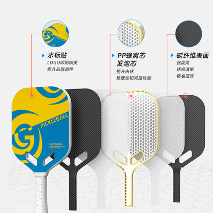 Jusain Cross-border pickleball racket carbon fiber integrated heat-pressed factory custom Pickleball Paddle