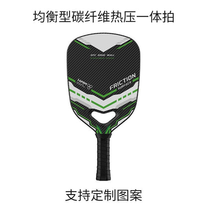 Brand OEM Pickleball Racket Custom Professional Competition Grade Heat Pressed One-piece Carbon Fiber Pickleball Racket